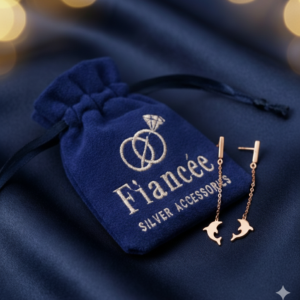 Silver Whale Earrings - Image 1