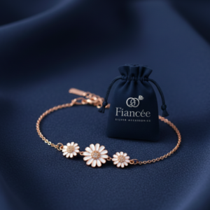 Simple Daisy Silver BRACELET - Image 1